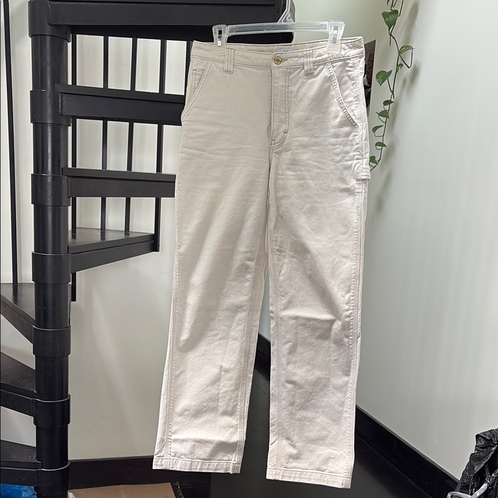 Aritzia Cream Cargo Pants